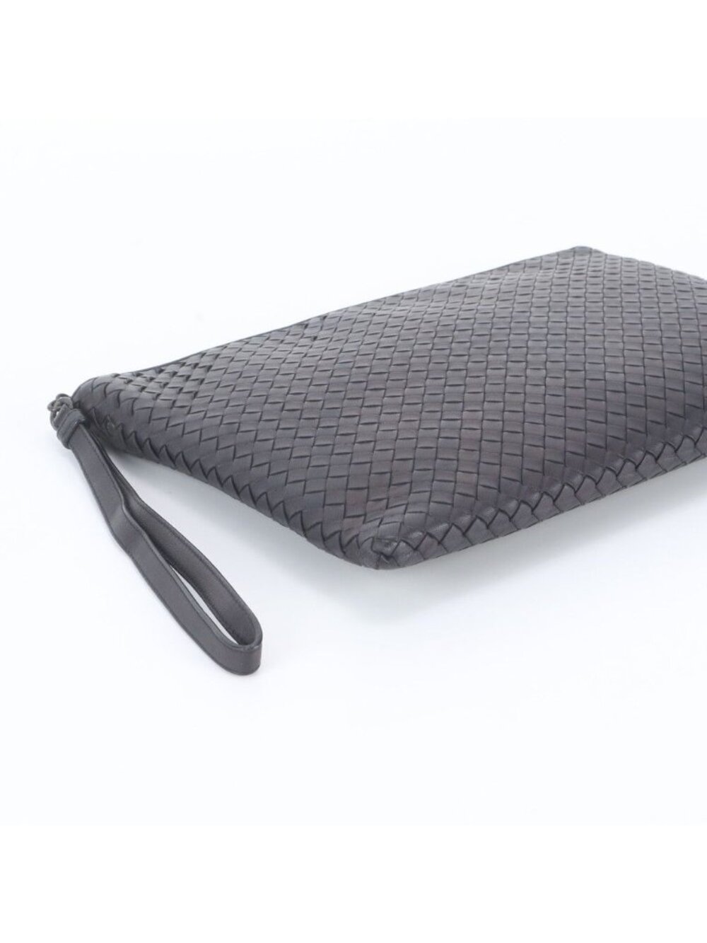 Bottega Veneta Intrecciato Leather Clutch Pouch Black - Picture 5 of 11